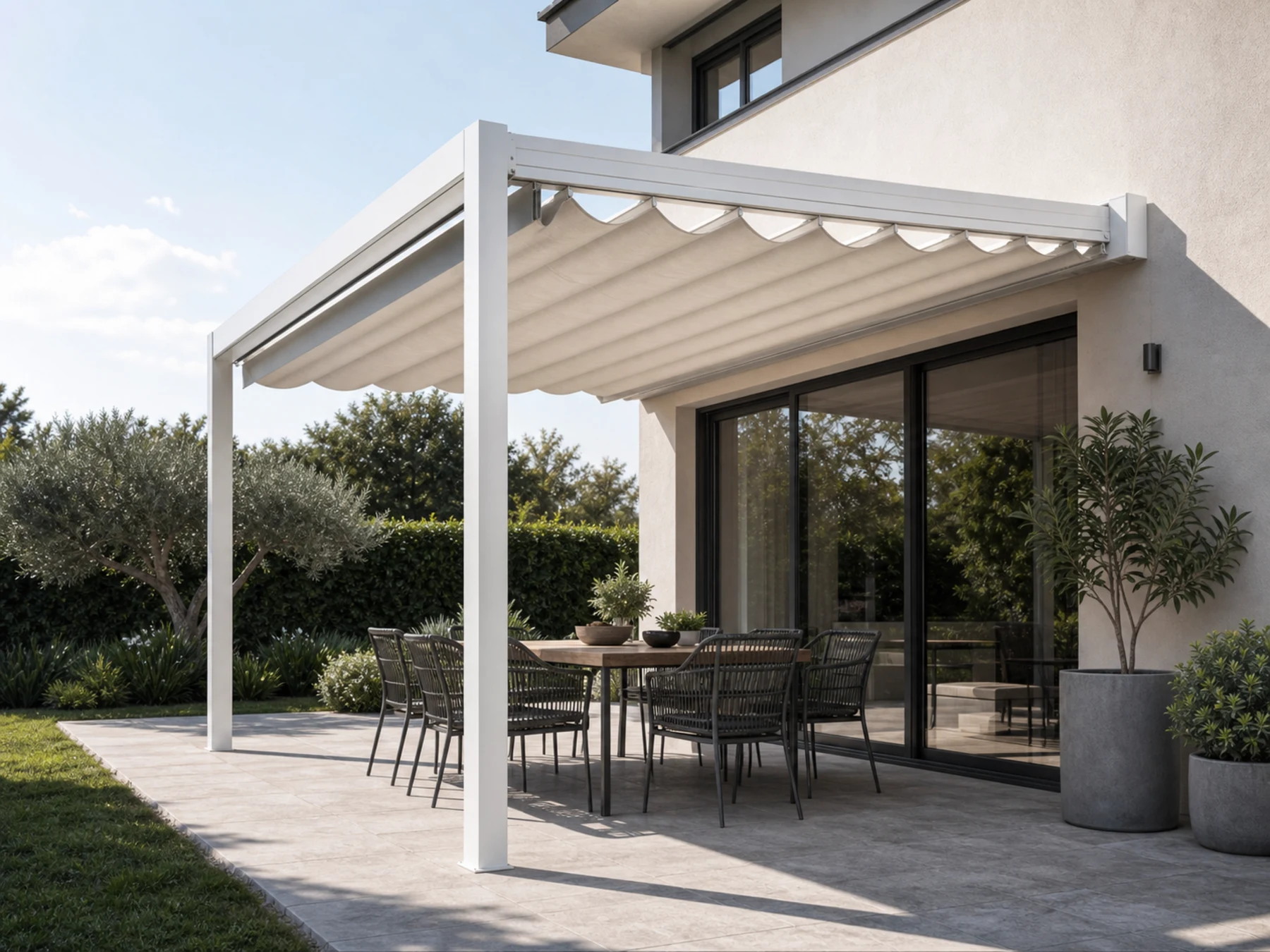 ALBORI Fabric-roof pergolas