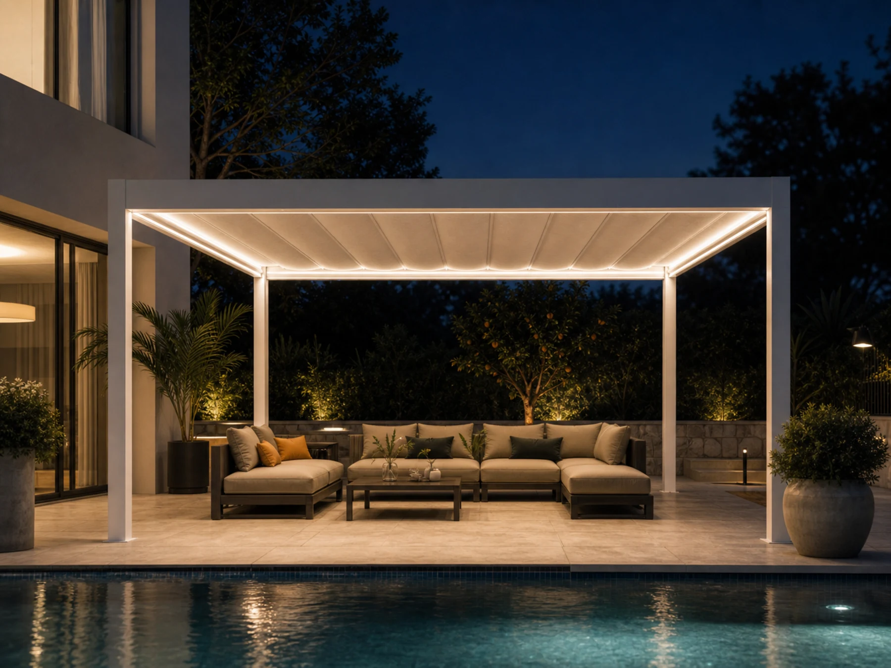 GRETA Fabric-roof pergolas